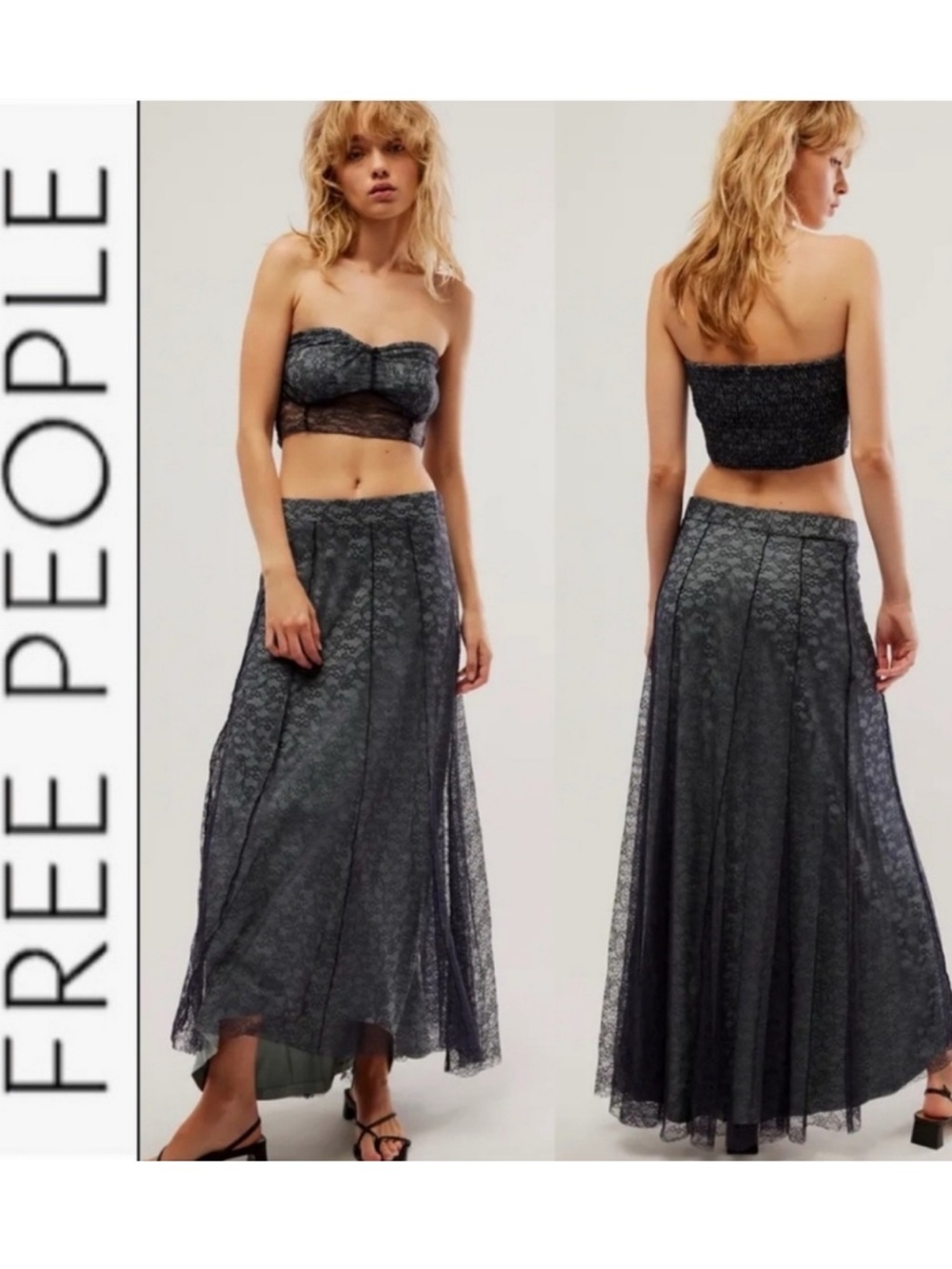 Free People Lace 2 Pc Set size M